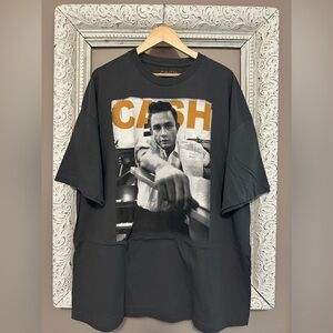 Johnny Cash Black Graphic T-Shirt. Size 3X. ❣️